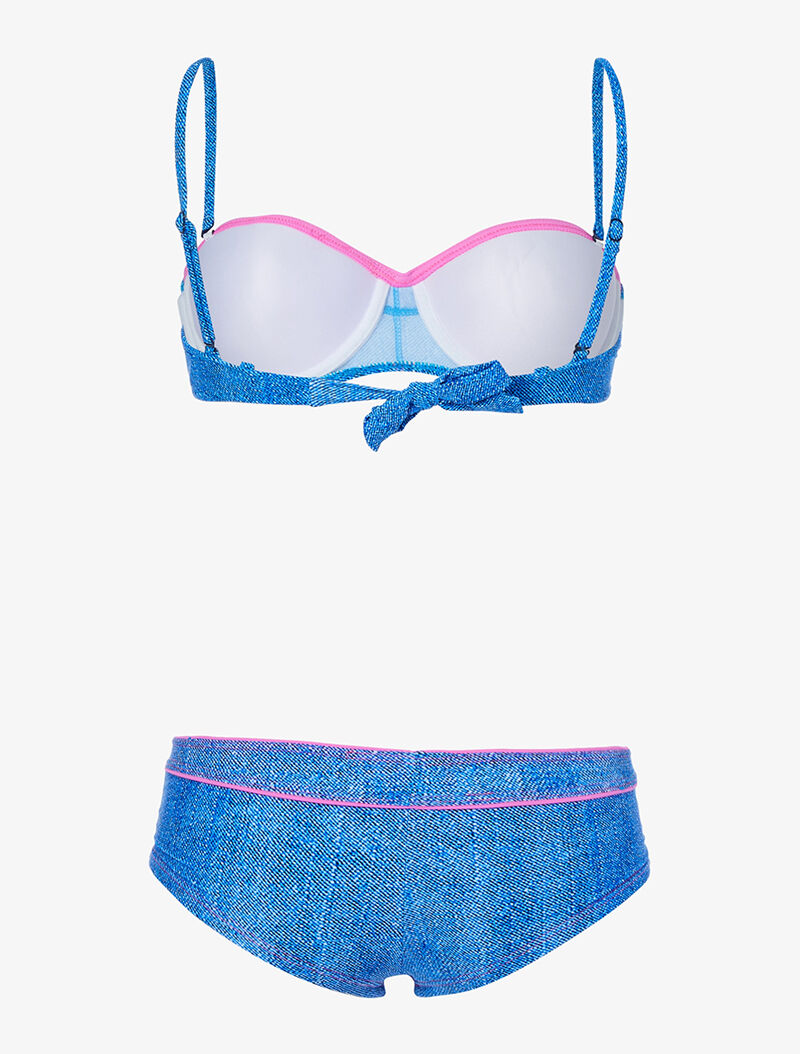 Bikini effet jean - bleu denim - 2