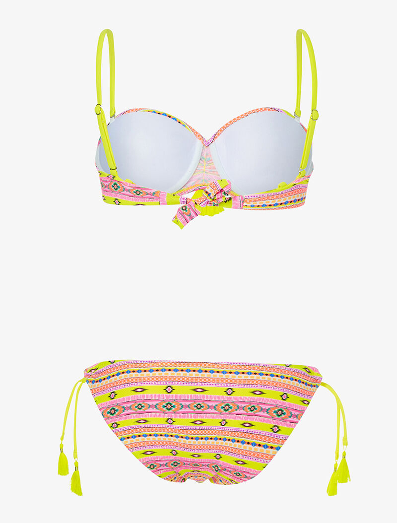 Bikini flashy éthnique - jaune/orange - 2