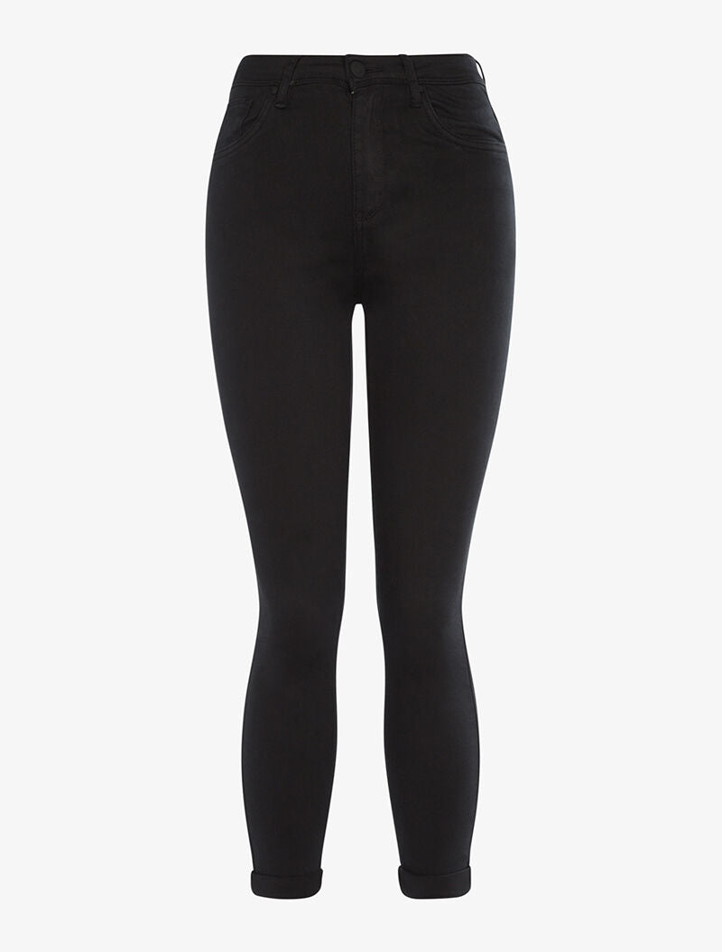 Jean 7/8 básico liso - negro