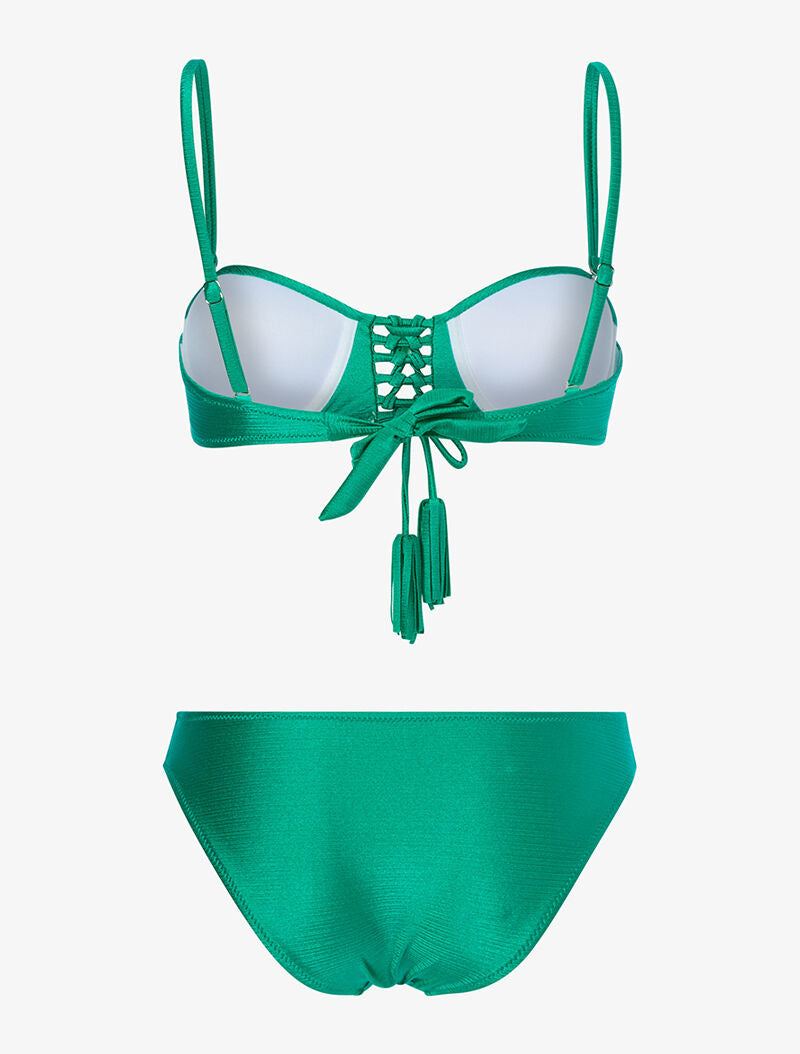 Bikini ajouré irisé - vert - 2