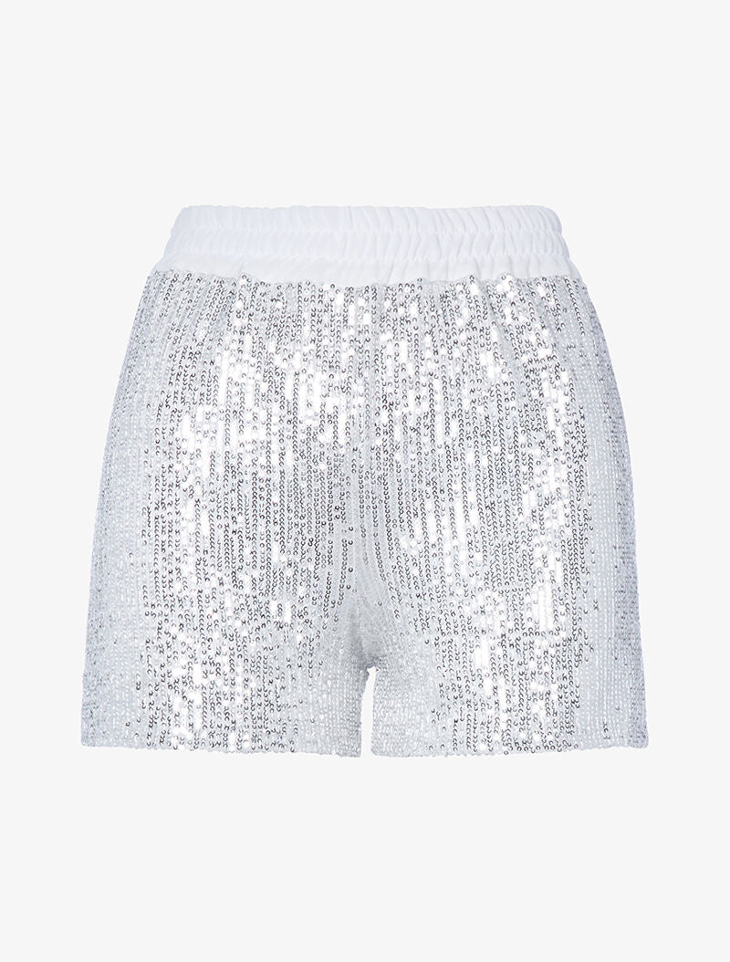 Short à sequins - blanc - 3