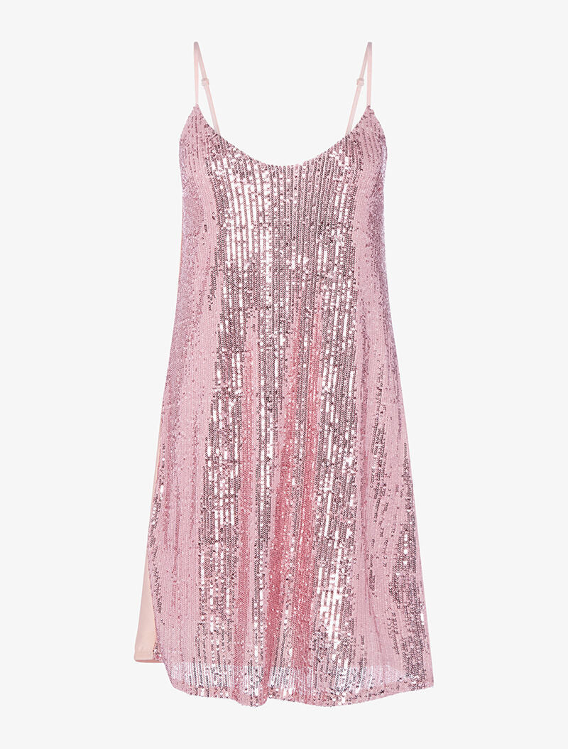 Robe droite disco - rose - 1
