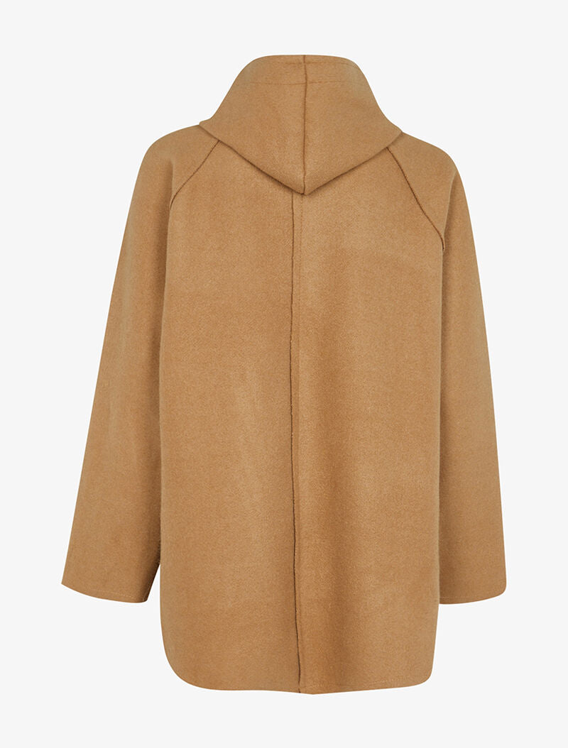 Veste en feutre style sweat - camel - 2