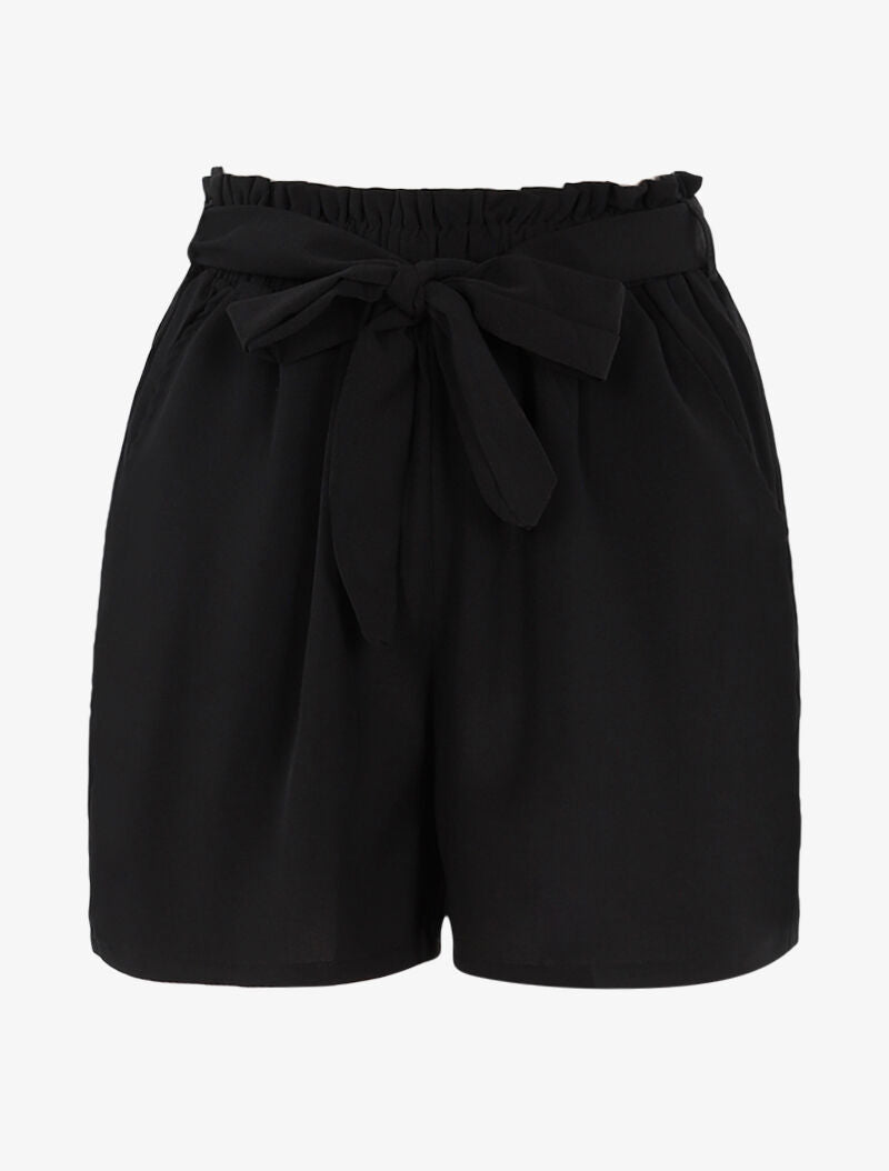 Short fluide coupe loose - noir - 1