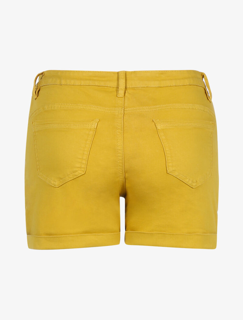 Short à poche bijoux - moutarde - 2