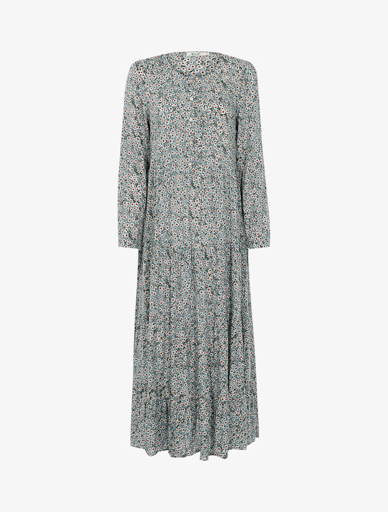 Robe à imprimé pâquerettes - vert - 1