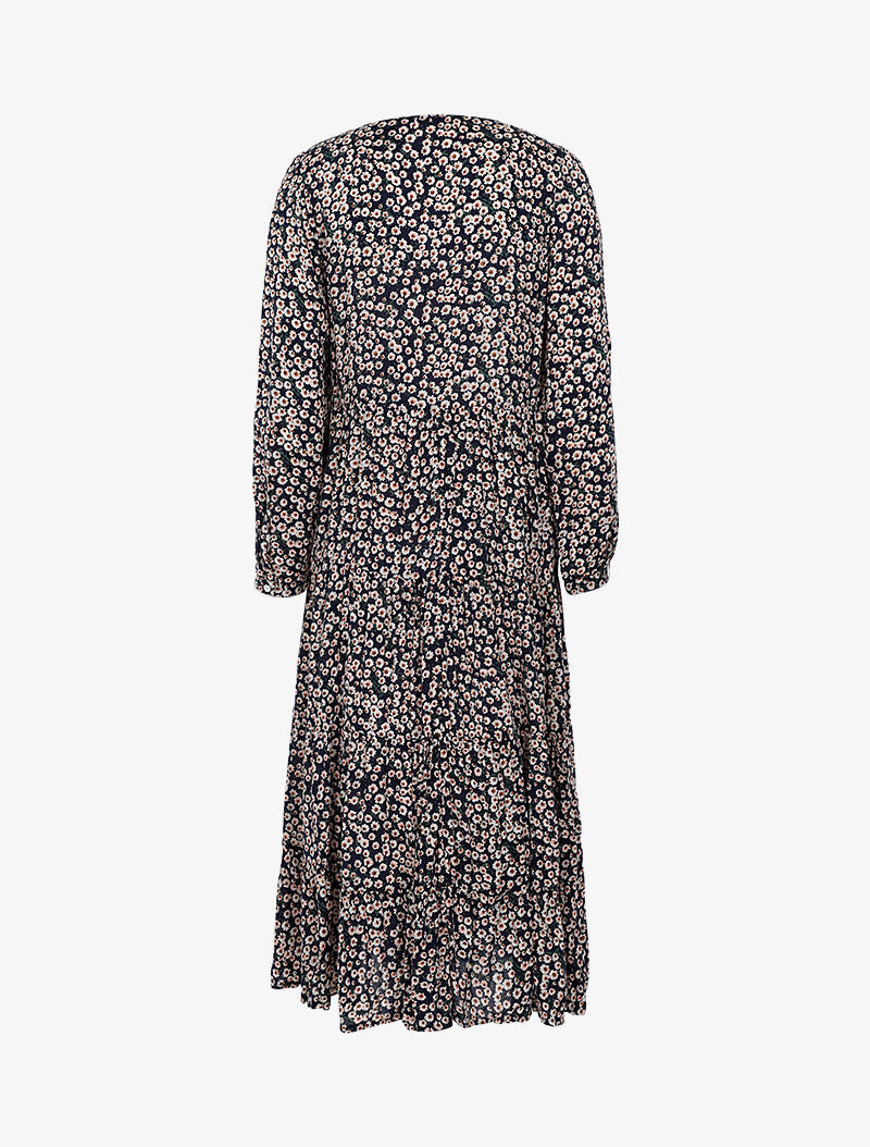 Robe à imprimé pâquerettes - marine - 2