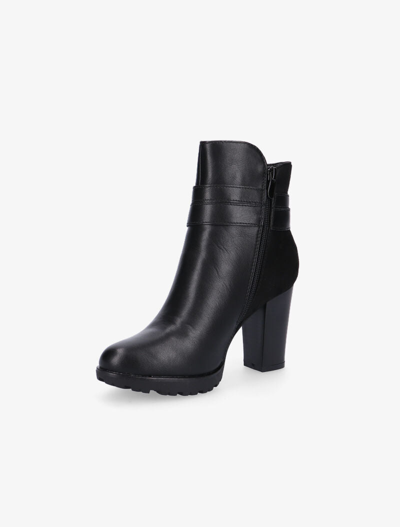 Bottines à double sangles à la cheville - noir - 3