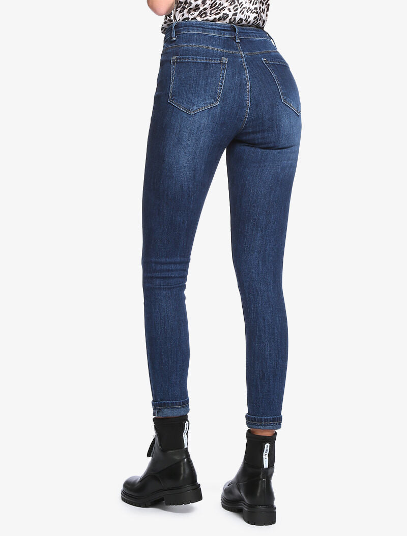 Jean slim basique - bleu denim - 2