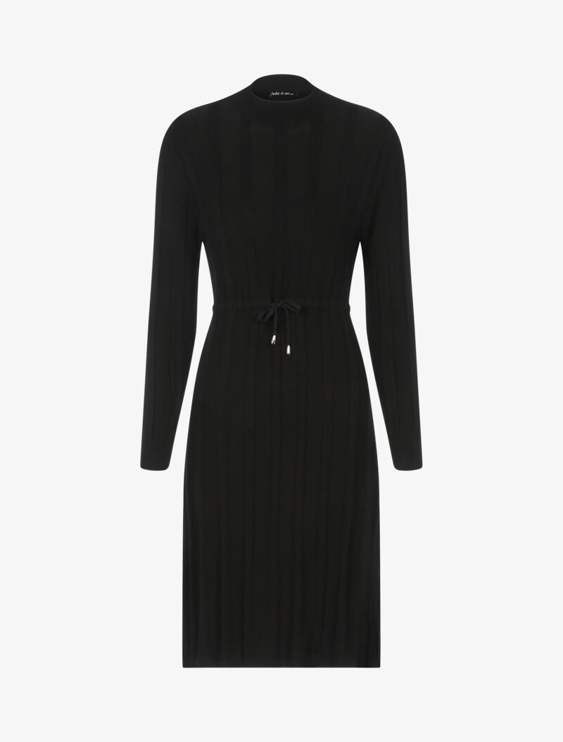 Robe pull à cordon de serrage - noir - 1