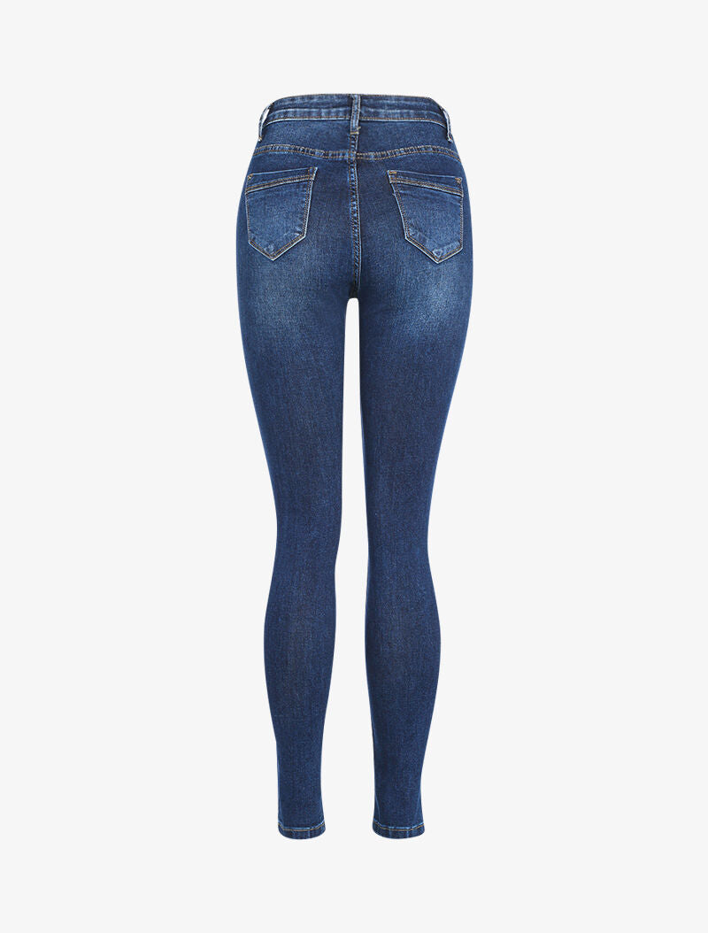 Jean à déchirures - denim brut - 2