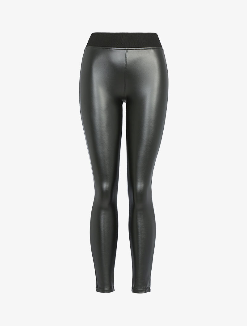 Legging épais en simili - noir - 1