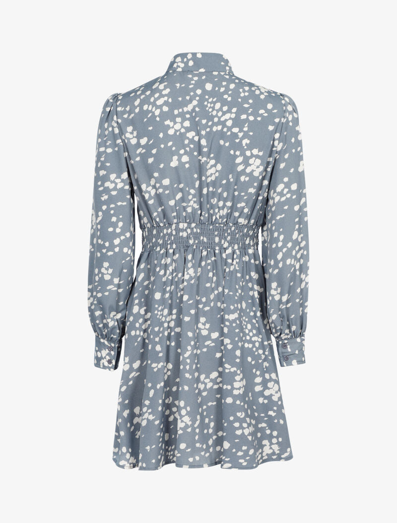 Robe à effet tâcheté - bleu charrette - 2