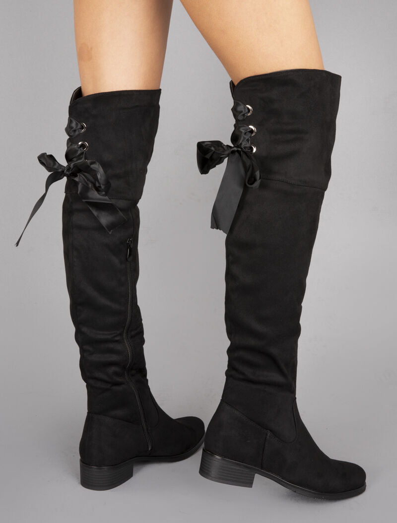 Cuissardes à flot en ruban - noir - 1