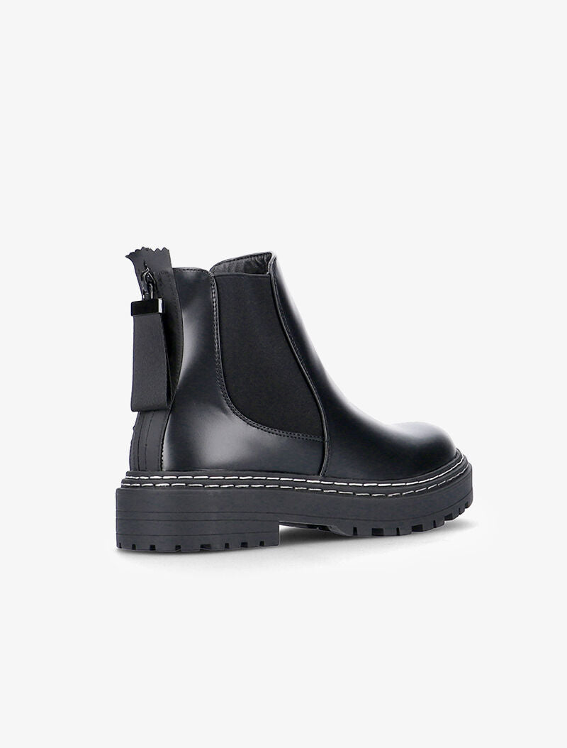Chelsea boots à large semelle - noir - 4