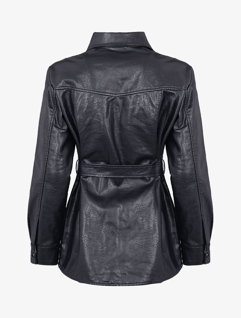 Veste légère en simili à intérieur tartan - noir/gris - 2