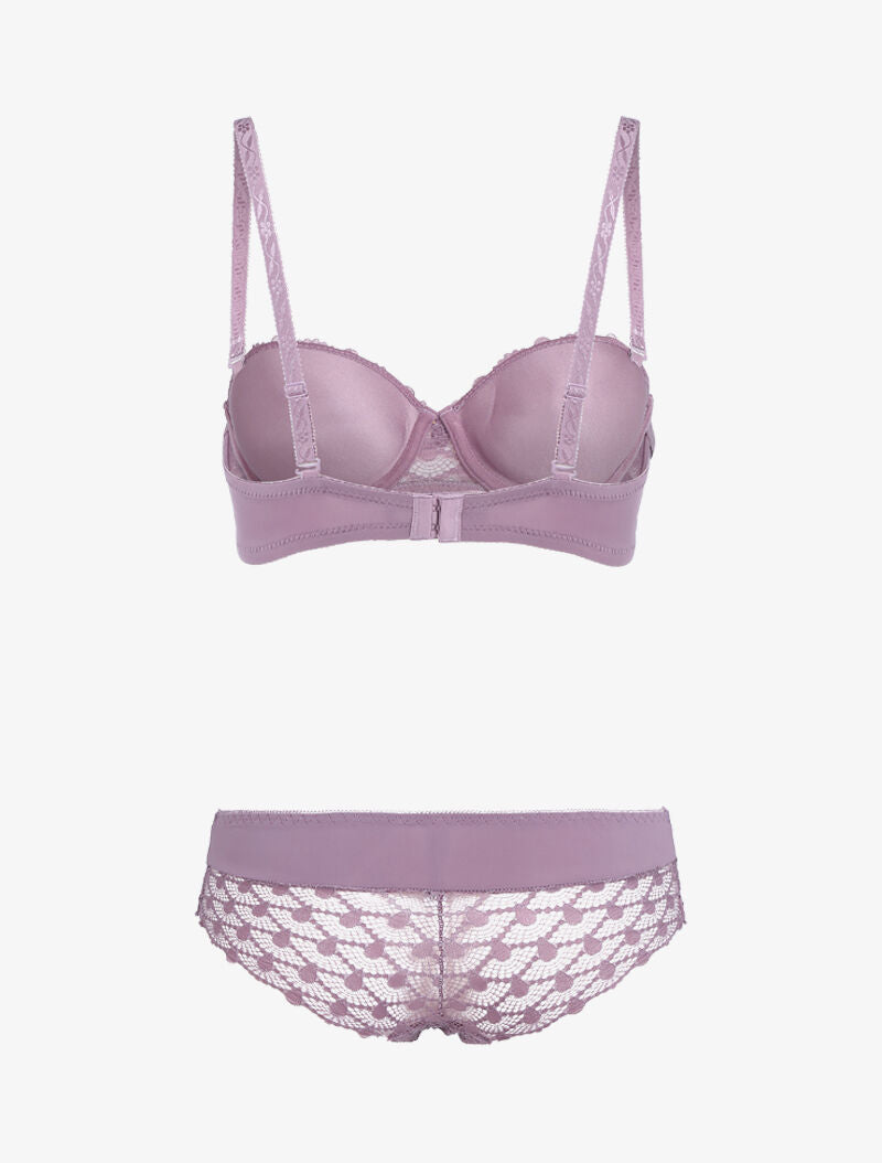 Ensemble à clous et sangles - lilas - 2