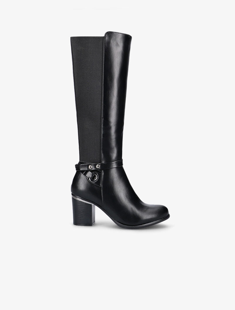 Bottes à contrefort stretch - noir - 5
