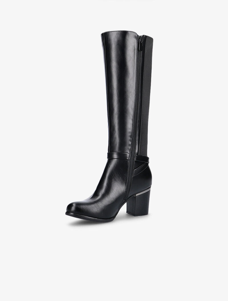 Bottes à contrefort stretch - noir - 3