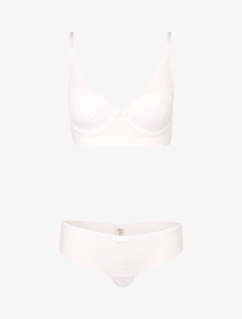 Ensemble ampliforme bustier - blanc - 1