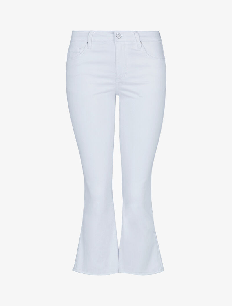 Jean 7/8 con bordes deshilachados - blanco