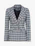 Blazer coupe droite à imprimés - noir/blanc - 1