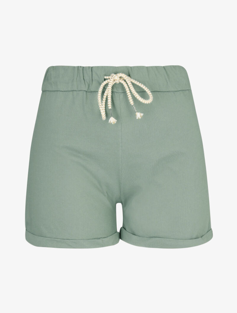 Short à cordons de serrage - kaki - 1