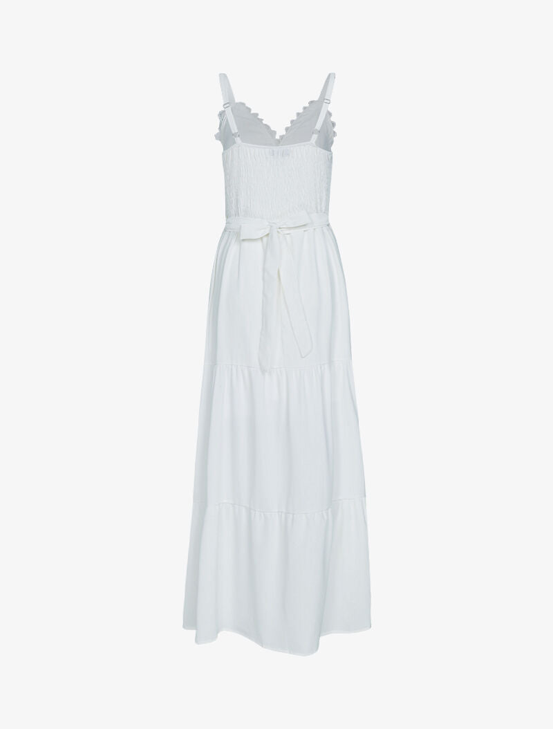 Robe à buste à détails crochet - blanc - 2