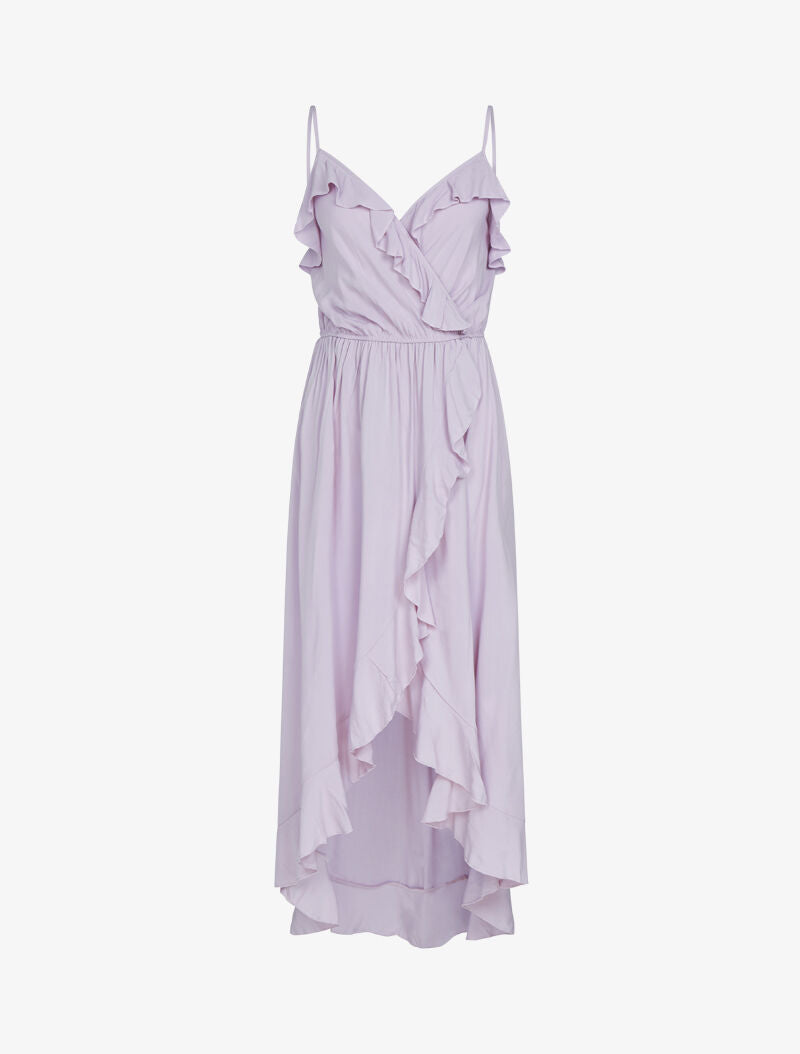 Robe portefeuille à volants - lilas - 3