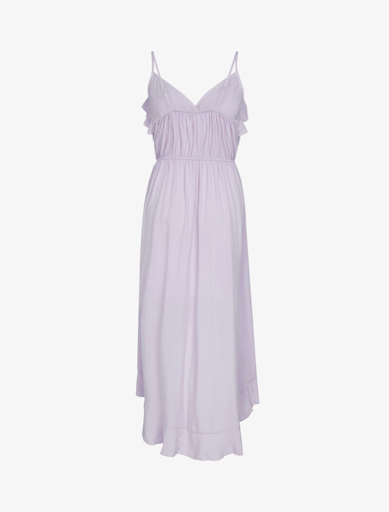 Robe portefeuille à volants - lilas - 2
