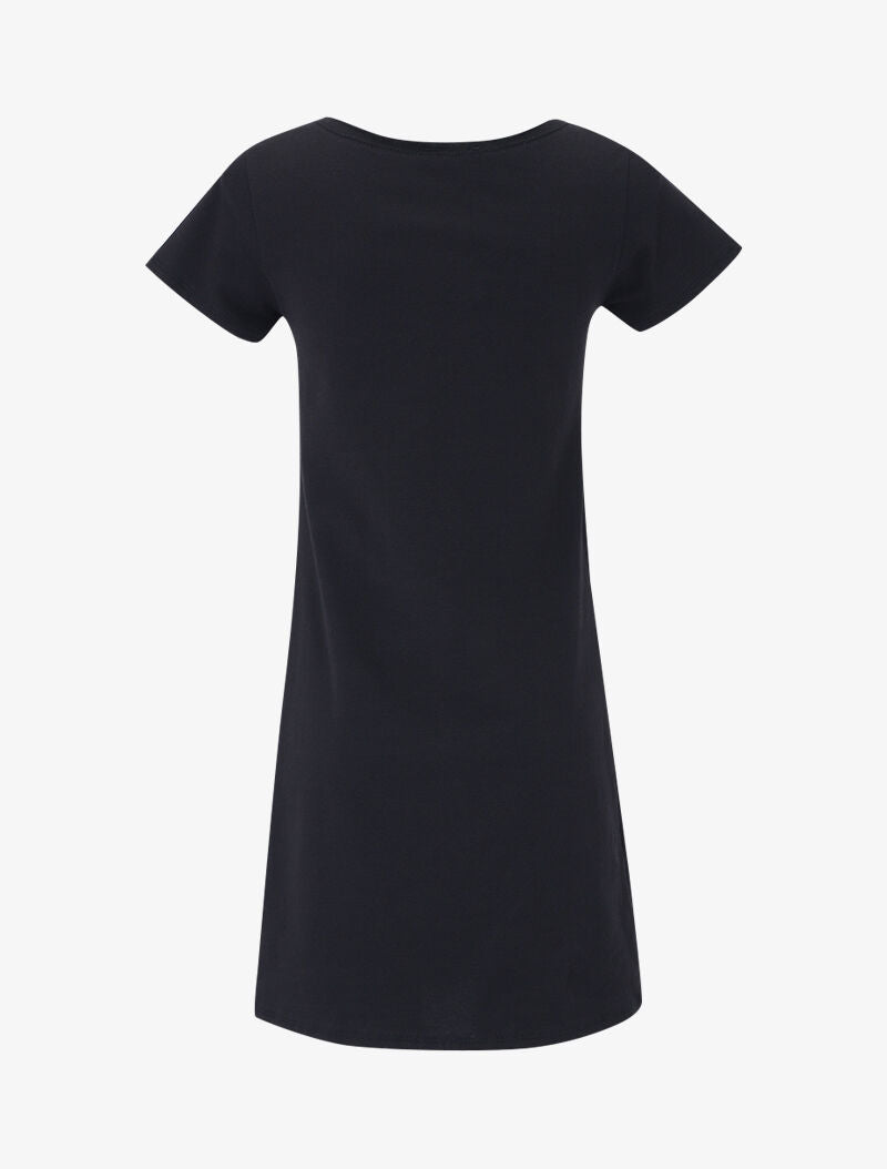 Robe t-shirt à flocage - noir - 2
