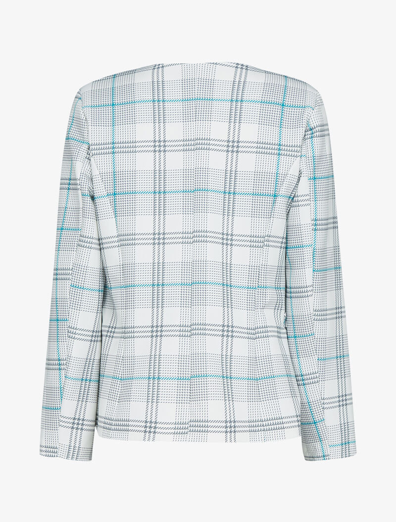 Blazer ouvert à imprimés - blanc - 2