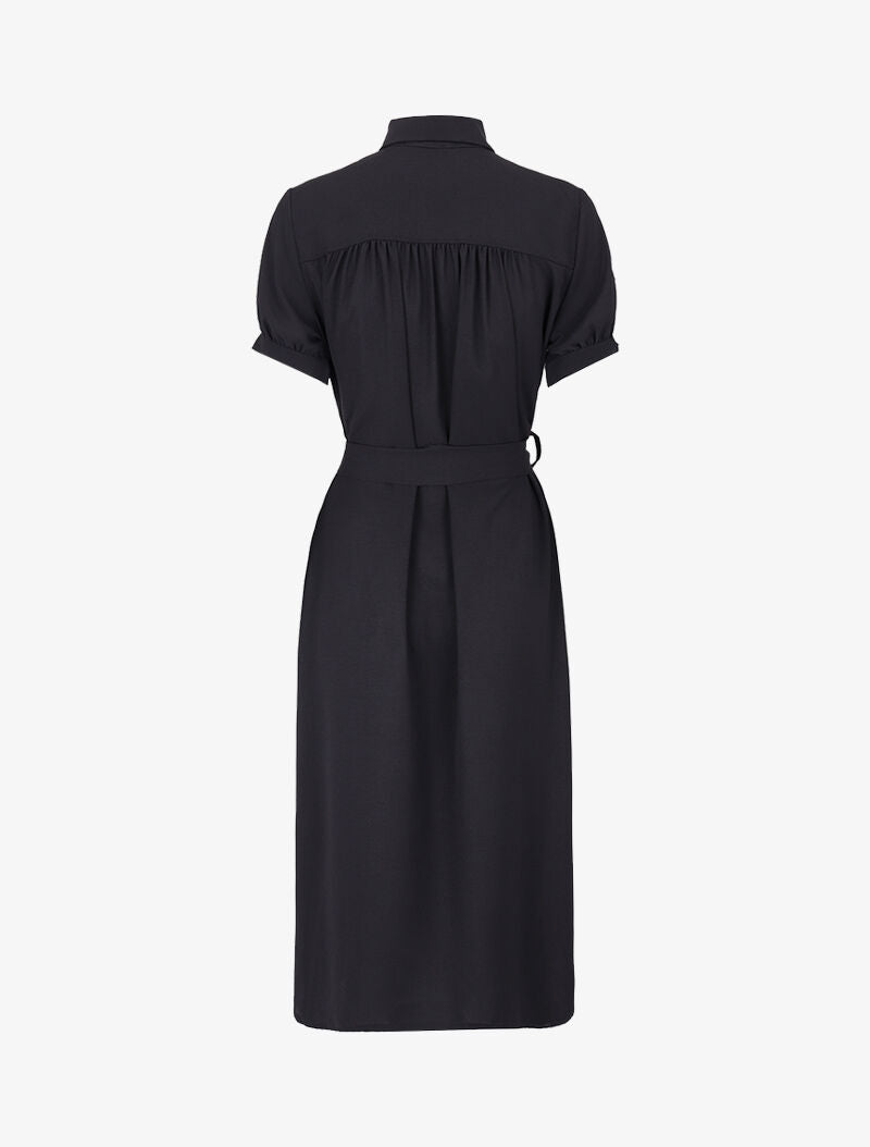 Robe chemise à manches courtes - noir - 2