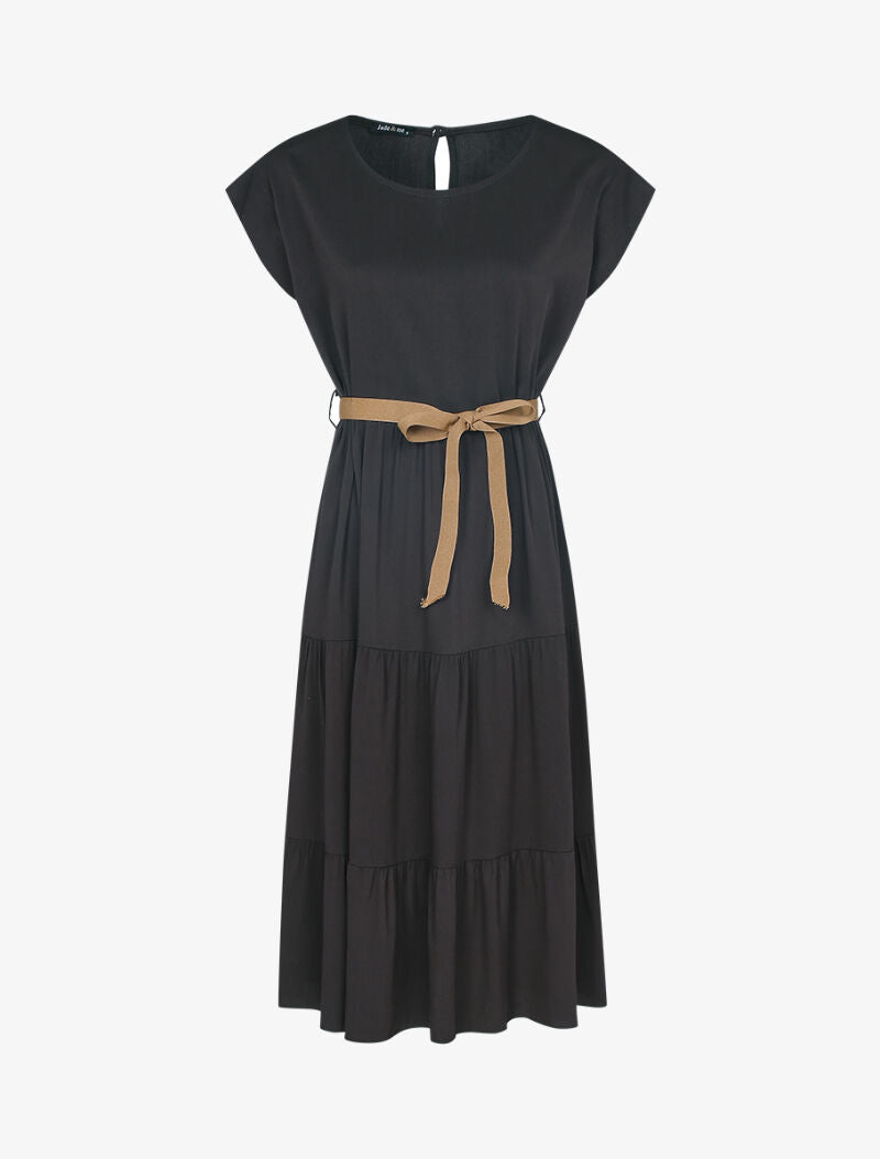 Robe trapèze basique - noir - 1