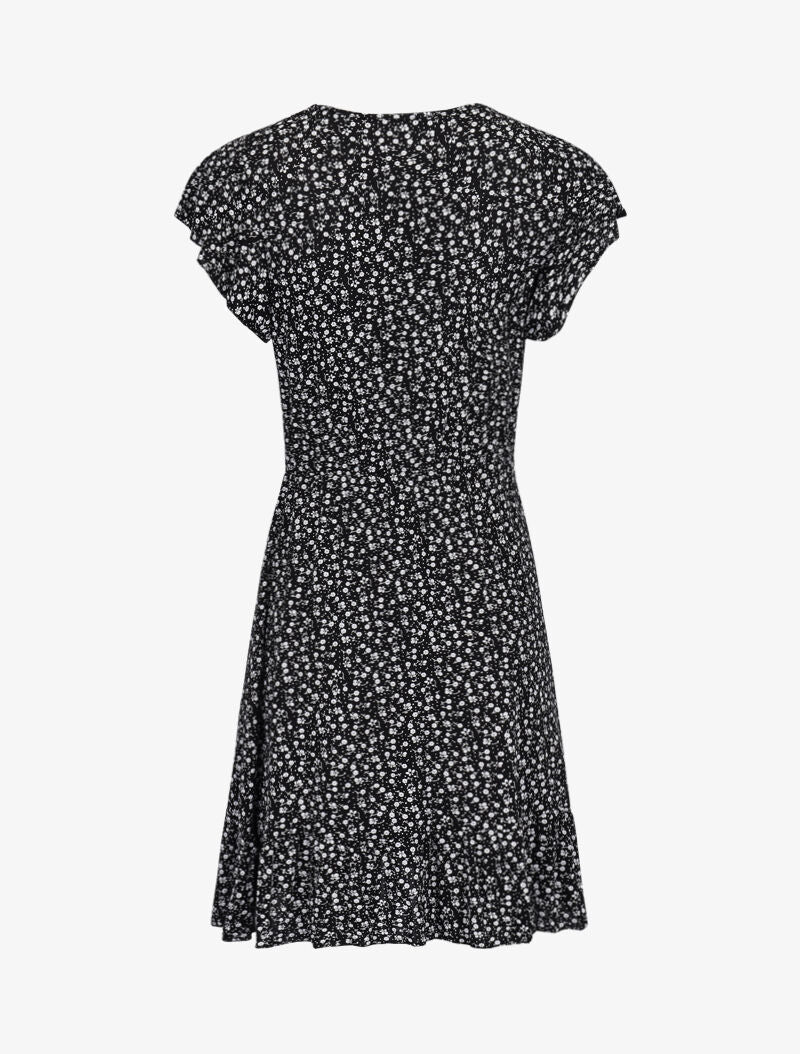 Robe à imprimé petites fleurs - noir - 2
