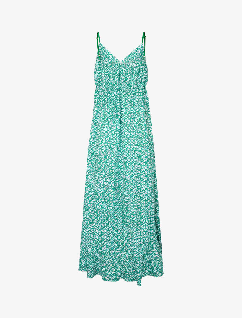 Robe à basque asymétrique imprimé fleuri - vert - 3