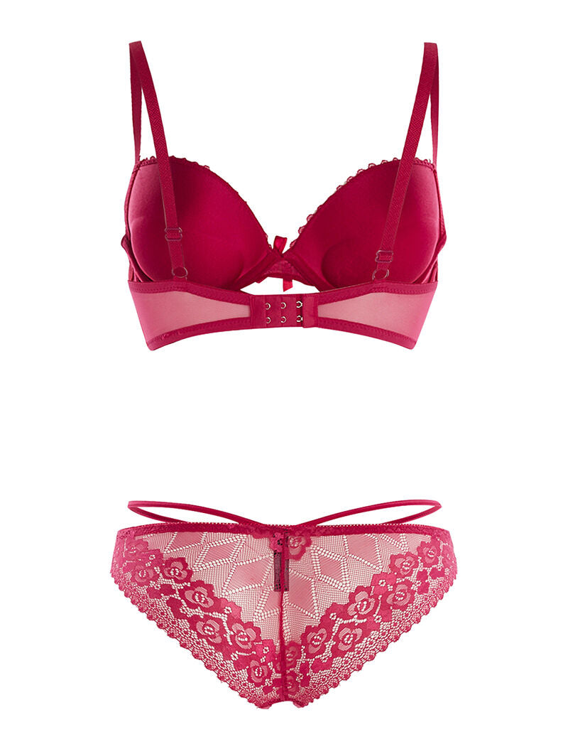 Ensemble SG et culotte lace out - fushia - 2