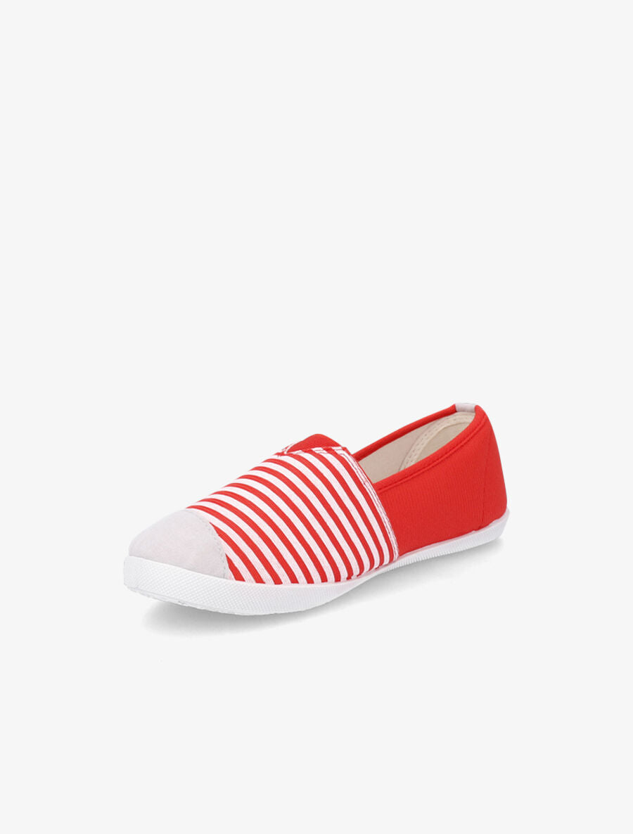 Slip - on rayées rouge - 3