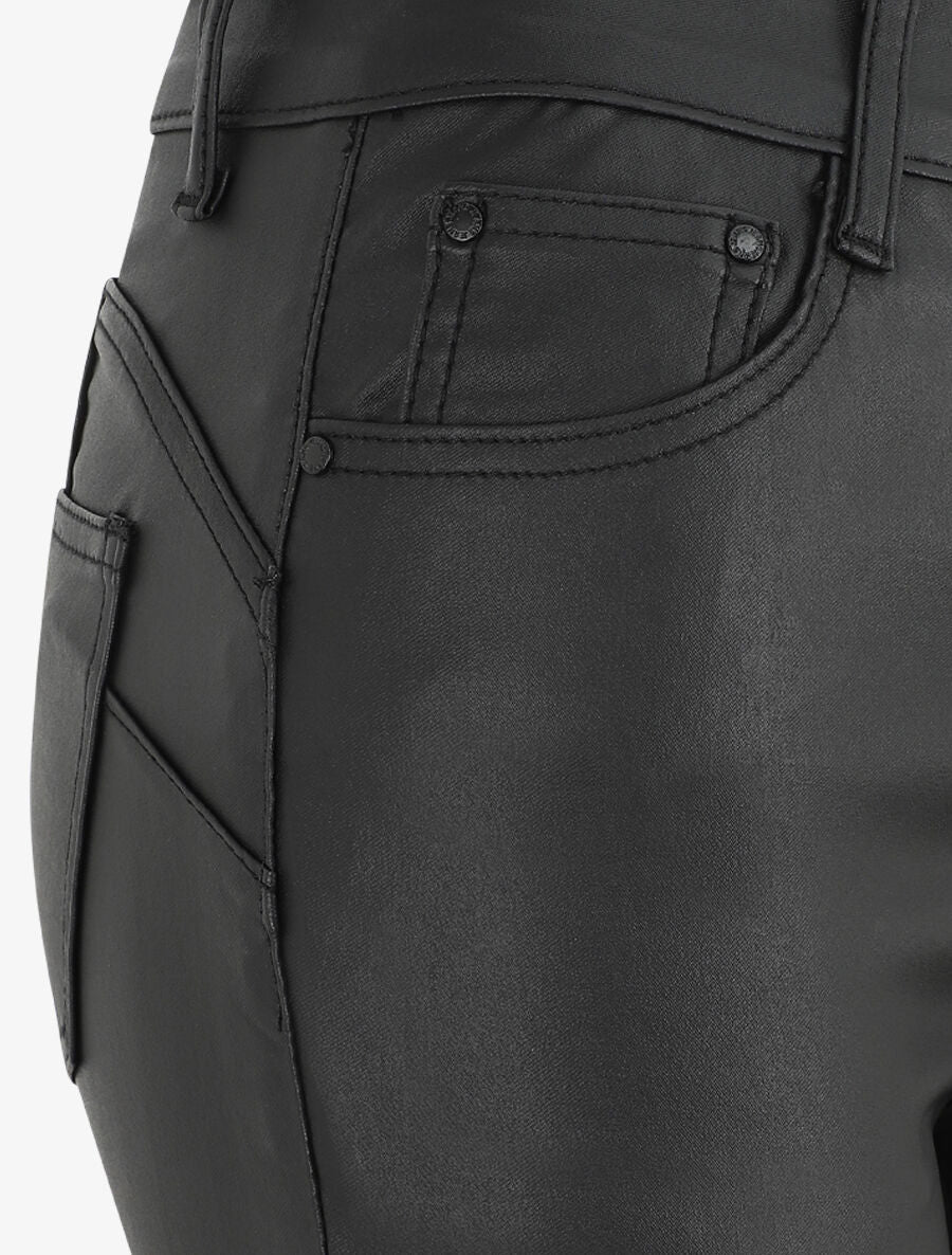 Jean skinny ciré push-up - Noir - 3