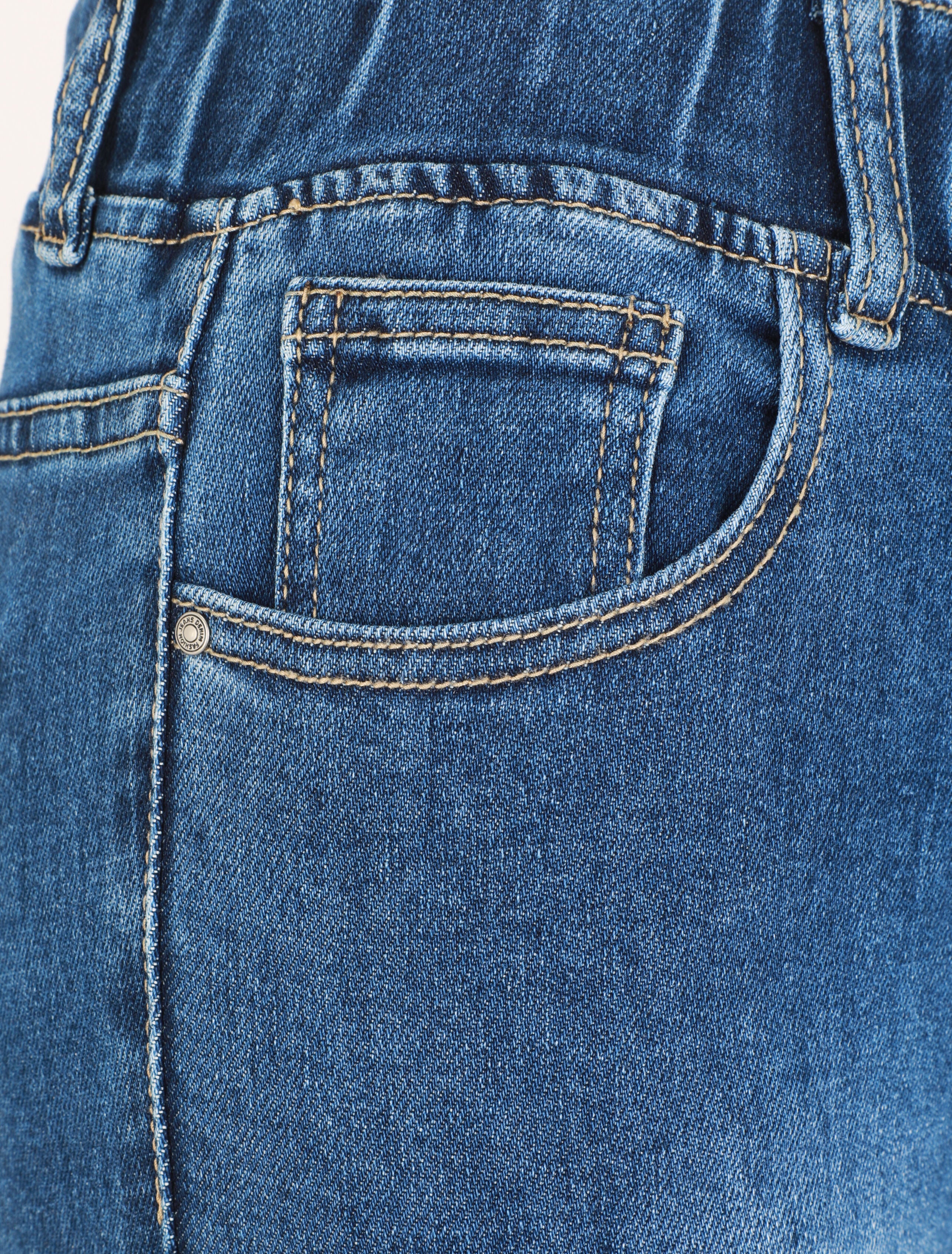 Jegging à ourlet - Bleu - 4
