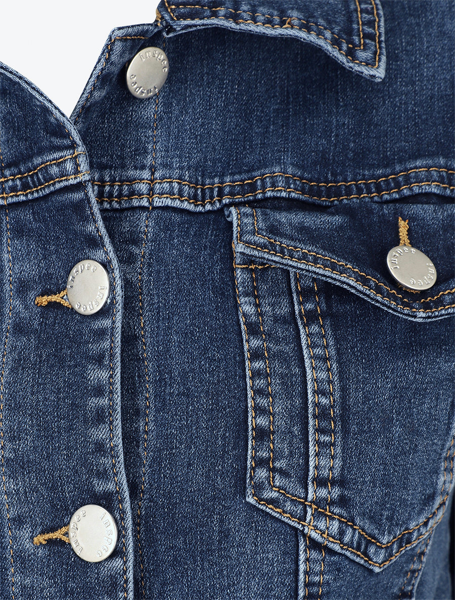 Chaqueta vaquera recta - Azul