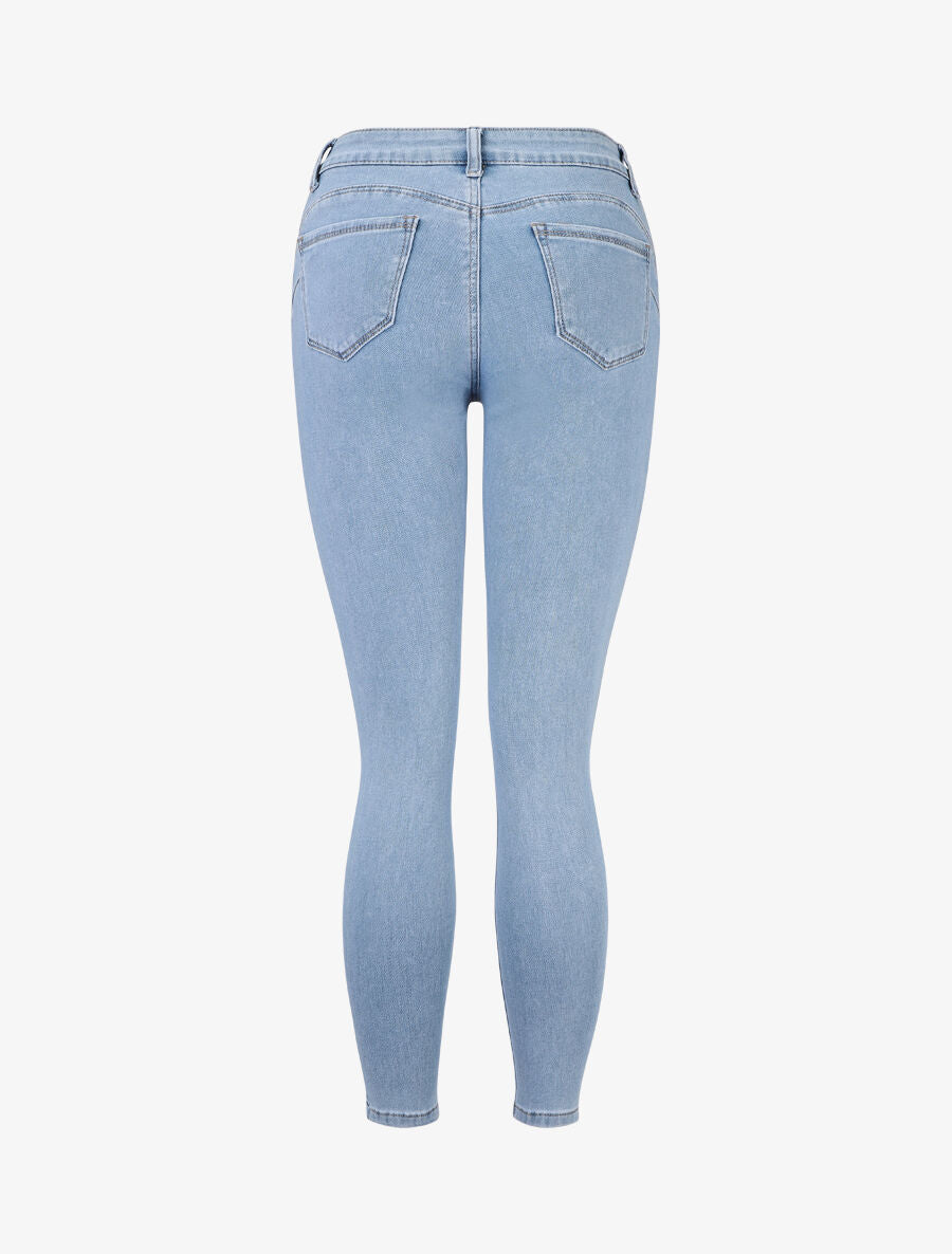 Jean push up coupe skinny - Bleu - 3