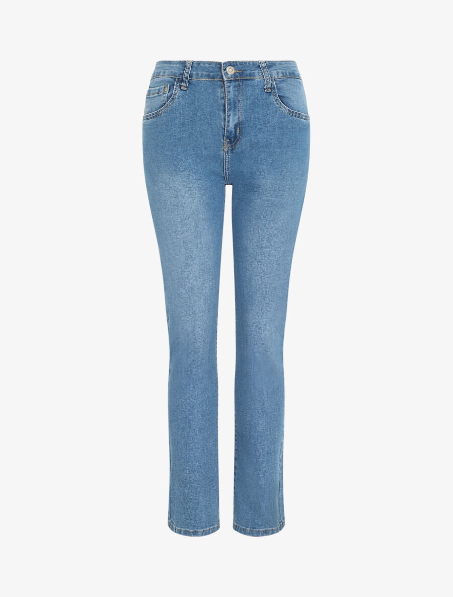 Jean grande taille slim - Bleu clair - 1