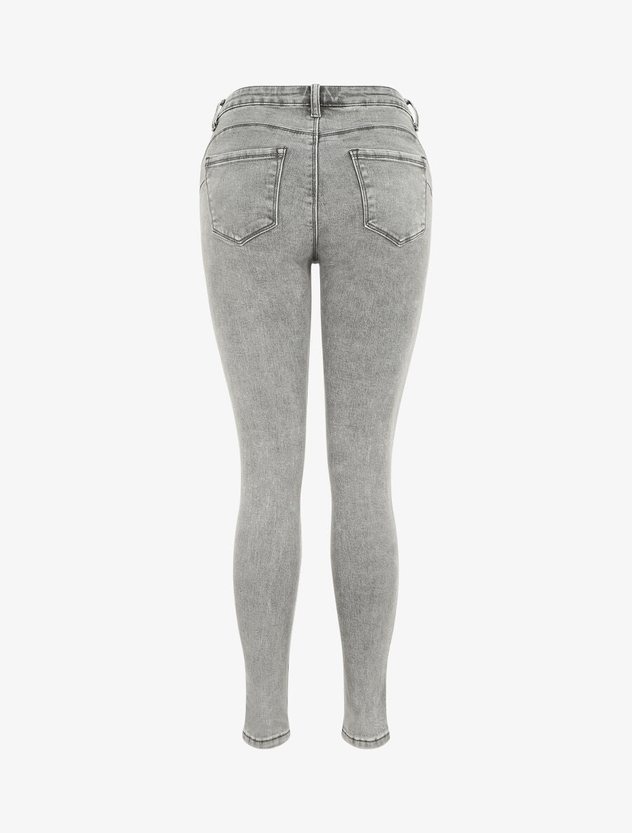 Jean push up coupe slim - Gris - 2