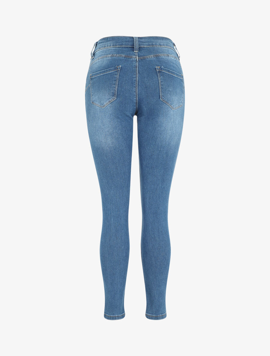 Jean push up classique coupe slim - Bleu - 2