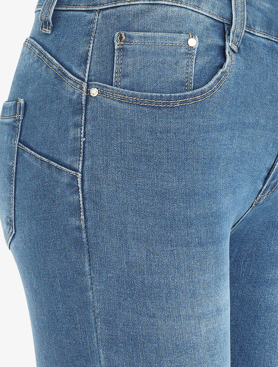 Jean push up classique coupe slim - Bleu - 3