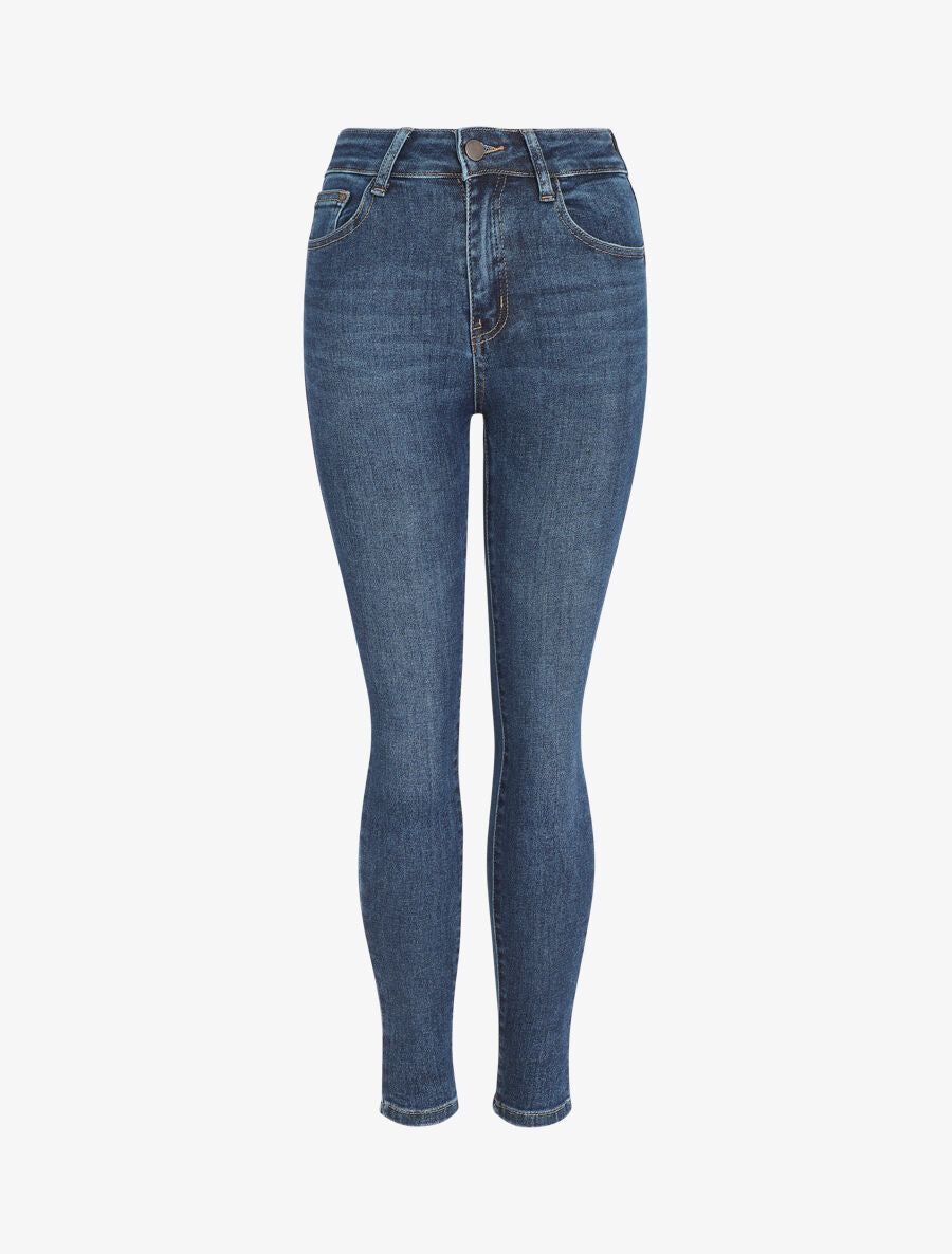 Jean skinny push up taille haute - Bleu - 5