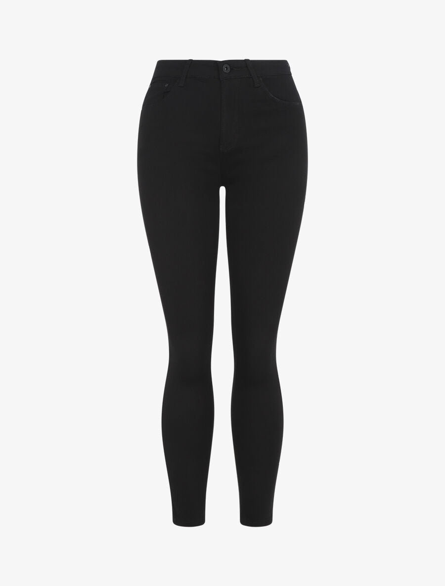 Jean uni coupe skinny - Noir - 5