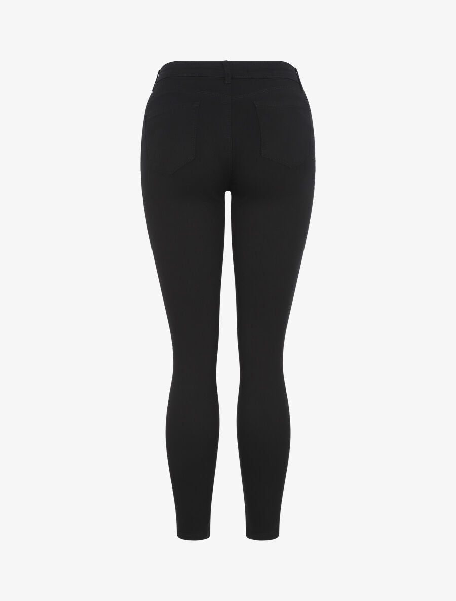 Jean uni coupe skinny - Noir - 2