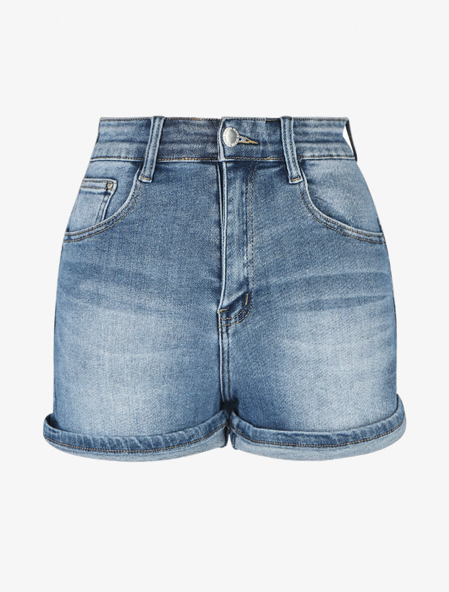 Short push up coupe droite - Bleu - 1